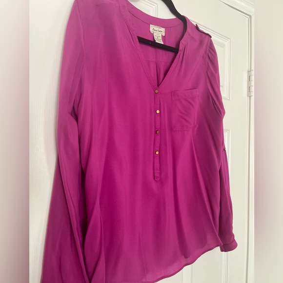 LOVE NOTES Gorgeous magenta color blouse - Picture 3 of 7